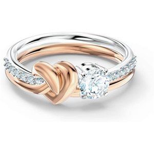 SWAROVSKI Women's Lifelong Heart Ring, Rose Gold